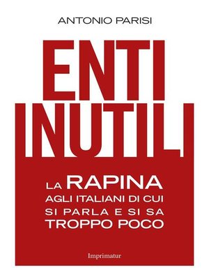 cover image of Enti inutili